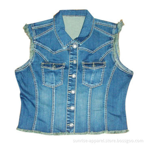 Women's Vintage Denim Vest
